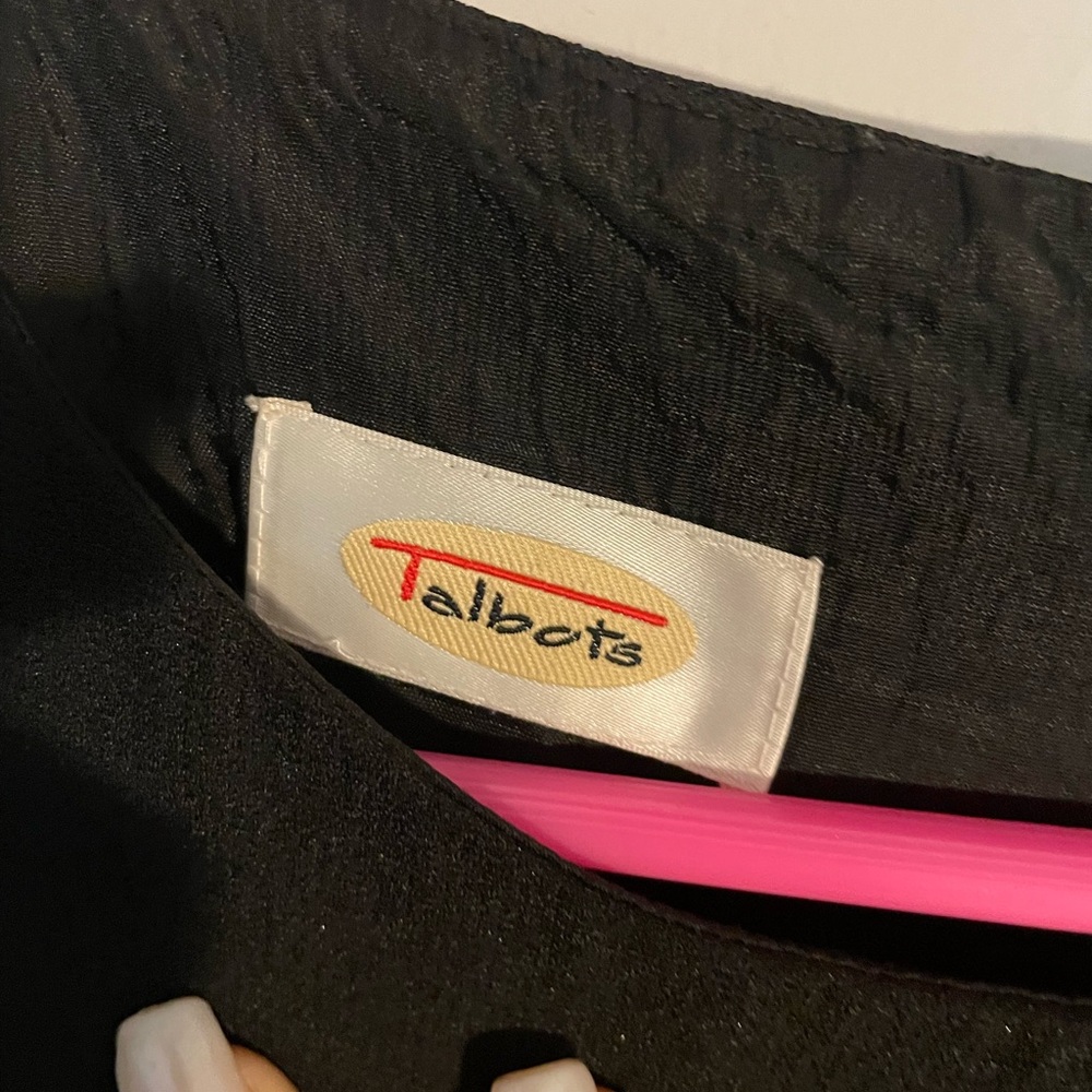 Talbots plain black sheath 14 - Picture 3 of 4
